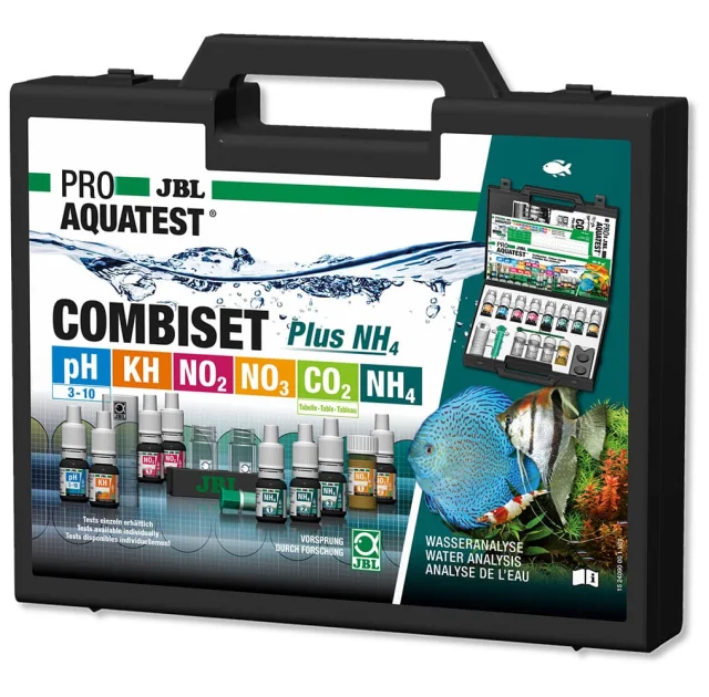 Чемоданчик JBL ProAquaTest Lab Combiset Plus NH4, для определения параметров воды, в пресноводных аквариумах