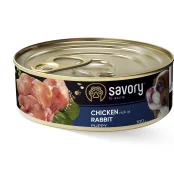 Вологий корм Savory Puppy Chicken&Rabbit для цуценят, курка з кроликом, 100 г Вологий корм Savory Puppy Chicken&Rabbit для цуценят, курка з кроликом, 100 г
