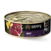 Вологий корм для дорослих собак Savory, з яловичиною, 100 г Вологий корм для дорослих собак Savory, з яловичиною, 100 г