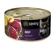 Вологий корм для дорослих собак Savory, з яловичиною, 200 г Вологий корм для дорослих собак Savory, з яловичиною, 200 г