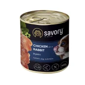 Вологий корм Savory Puppy Chicken&Rabbit для цуценят, курка з кроликом, 400 г Вологий корм Savory Puppy Chicken&Rabbit для цуценят, курка з кроликом, 400 г