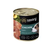 Вологий корм для цуценят Savory, з куркою,  400 г Вологий корм для цуценят Savory, з куркою,  400 г