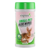 Вологі серветки ESPREE Small Animal Wipes з ароматом дитячої присипки, для грумінгу дрібних тварин, 50 шт