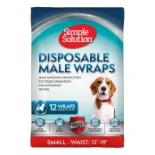 Гигиенический пояс Simple Solution Disposable Male Wrap Small для кобелей, 31-49 см, 4-11 кг, 12 шт