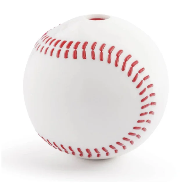 Игрушка для собак Planet Dog Baseball мяч бейсбольный, белый, 7.6 см