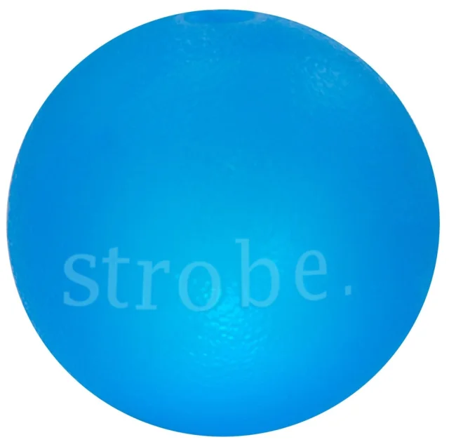 Игрушка для собак Planet Dog Strobe Ball светящийся мяч, голубой, 7 см