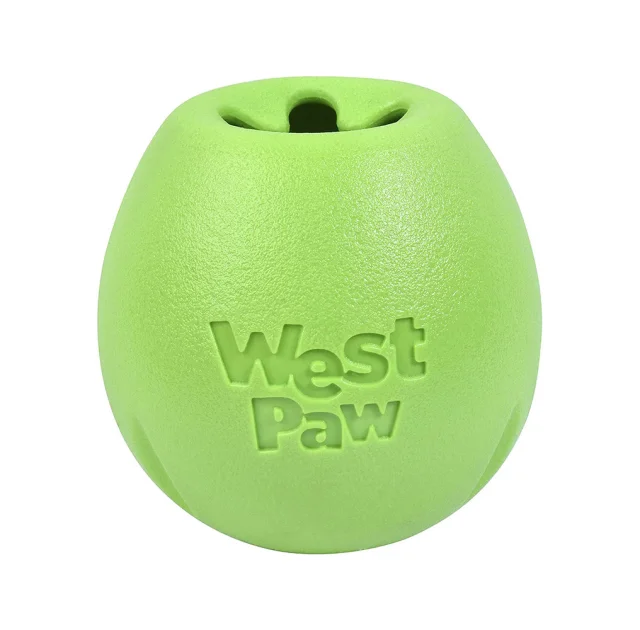 Іграшка для собак West Paw Rumbl Small Jungle Green, для ласощів, зелена, 8 см