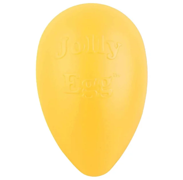 Іграшка Jolly Pets Egg Яйце для собак від 18 кг, тверда, жовта, 30×19 см