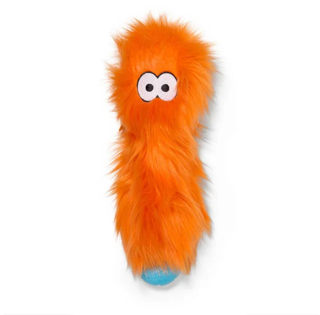 Іграшка-пищалка West Paw Custer Orange Fur для собак, помаранчева, 26 см