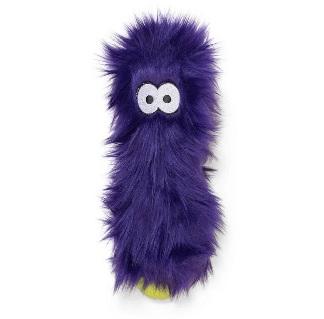 Игрушка-пищалка West Paw Custer Purple Fur для собак, фиолетовая, 26 см