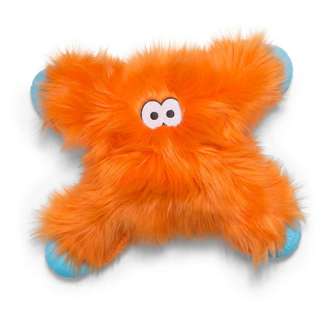 Іграшка-пищалка West Paw Lincoln Orange Fur, помаранчева, 23 см