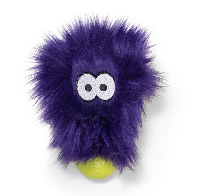 Іграшка-пищалка West Paw Rosebud Purple Fur, фіолетова, 17 см