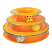 Игрушка-трек для кошек Petstages Башня с мячиками, 25×15 см