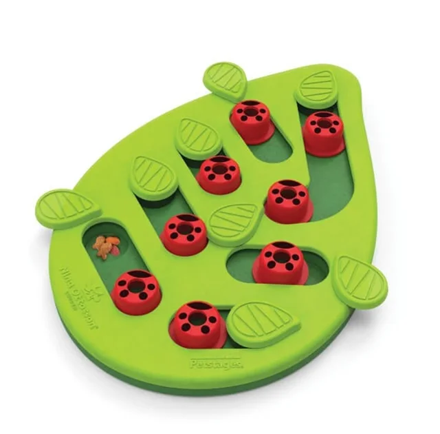 Интерактивная игрушка для кошек Nina Ottoson Buggin Out Puzzle & Play Головоломка, зелёная, 35×29.2×4.2 см