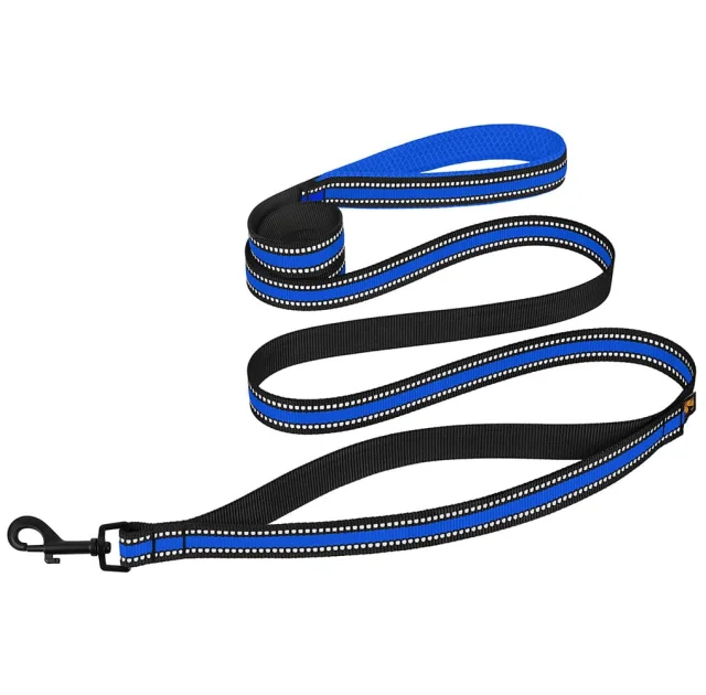 Повідець BronzeDog Mesh для собак, сітчастий нейлон, синій, 200×2.5 см