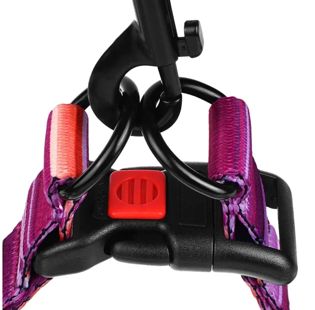 Шлея BronzeDog Urban West для собак, нейлон, фиолетовый, 57-73 см