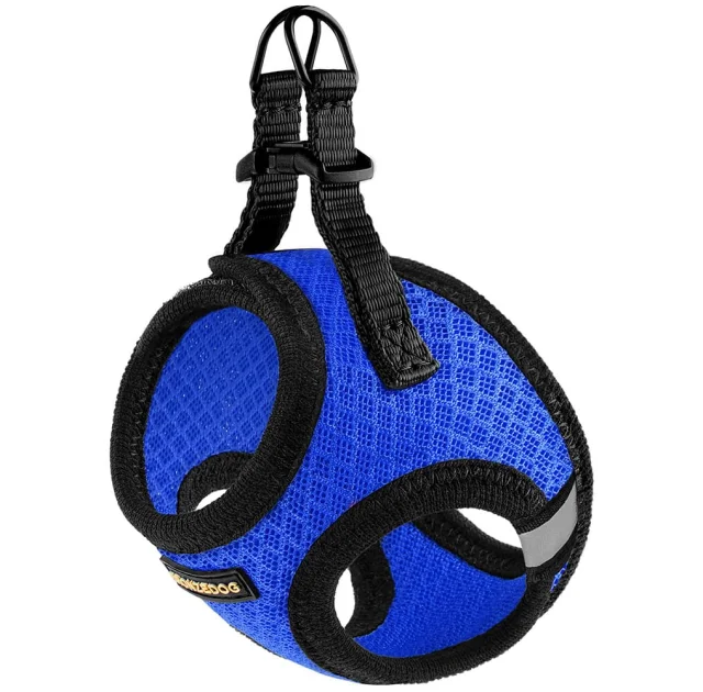 Шлея BronzeDog Mesh Vest для собак, сетчатый нейлон, синий, 20-24 см