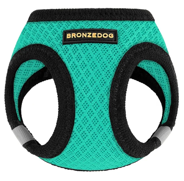 Шлея BronzeDog Mesh Vest для собак, сетчатый нейлон, ментоловый, 34-42 см