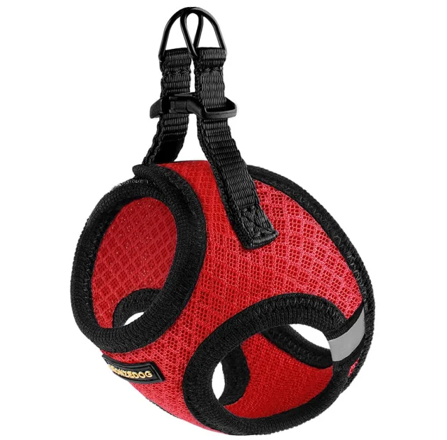 Шлея BronzeDog Mesh Vest для собак, сетчатый нейлон, красный, 29-34 см