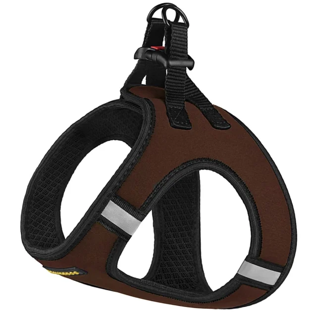 Шлея BronzeDog Sport Vest для собак из нейлона, неопрена и 3D сетки, коричневый, 42-47 см