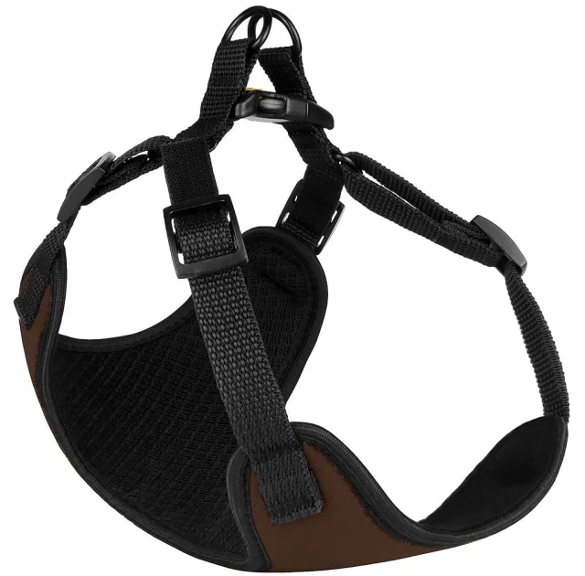 Шлея BronzeDog Sport для собак из неопрена, коричневый, 35-38 см