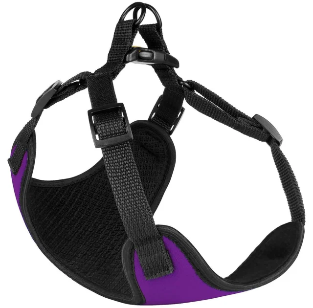 Шлея BronzeDog Sport для собак из неопрена, фиолетовый, 28-33 см