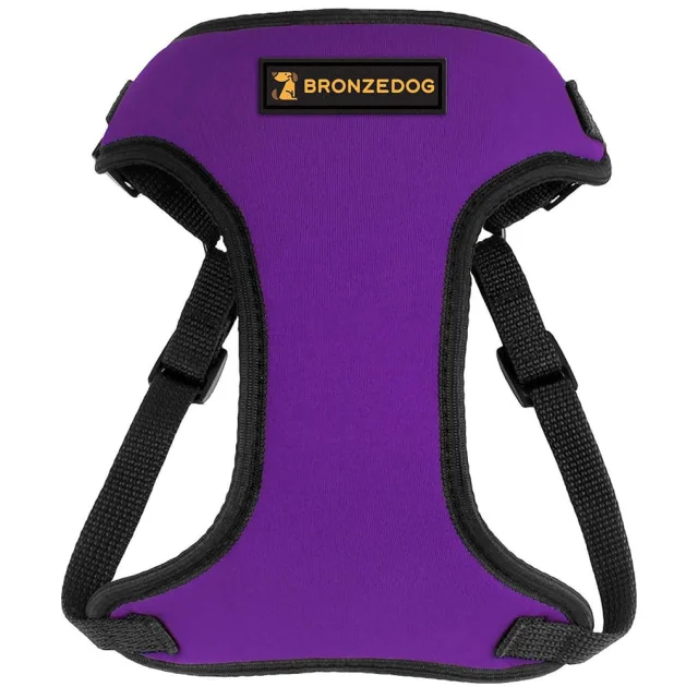Шлея BronzeDog Sport для собак из неопрена, фиолетовый, 40-46 см