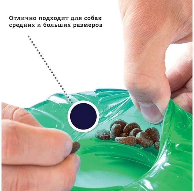 Іграшка для собак Petstages Orka Колесо, зелена, 15.2×15.2×5 см