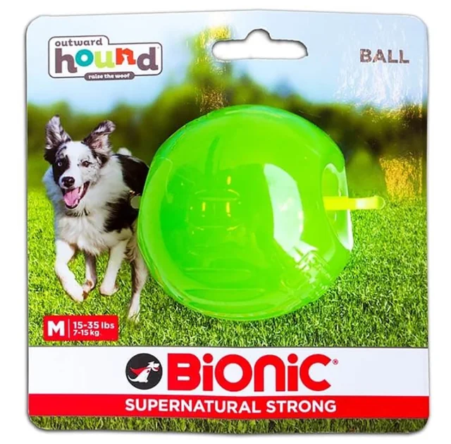 Іграшка Bionic Opaque Ball м'яч, середній, для собак 7-16 кг, зелений, 6.7 см