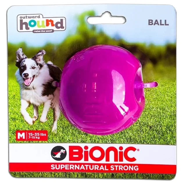 Іграшка Bionic Opaque Ball м'яч, середній, для собак 7-16 кг, фіолетовий, 6.7 см