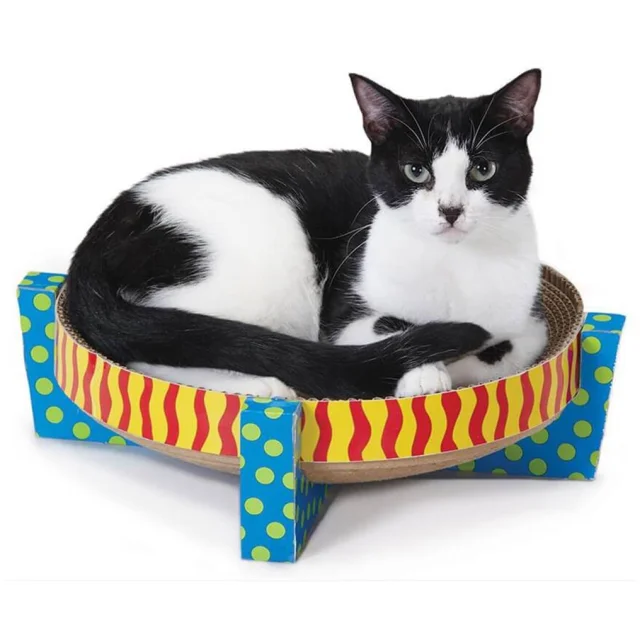Іграшка-дряпалка для кішок Petstages кругла, 34×34×10 см