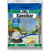Светлый мелкий донный грунт с чёрными камешками JBL Sansibar River, 5 кг Светлый мелкий донный грунт с чёрными камешками JBL Sansibar River, 5 кг