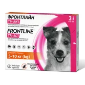 Капли Boehringer Ingelheim Frontline TRI-ACT от блох и клещей для собак, S, 5-10 кг, цена за 1 пипетку