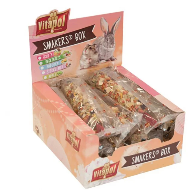 Колба Vitapol Smakers Box для гризунів, зі смаком овочів, упаковка 12 шт