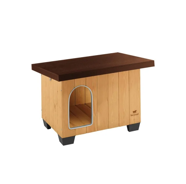 Дерев'яна будка Ferplast Baita 60 для собак, 71,5х57х52.5 см