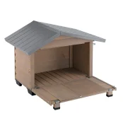 Деревянная будка Ferplast Canada 4 для собак, 110x69,5x78 см
