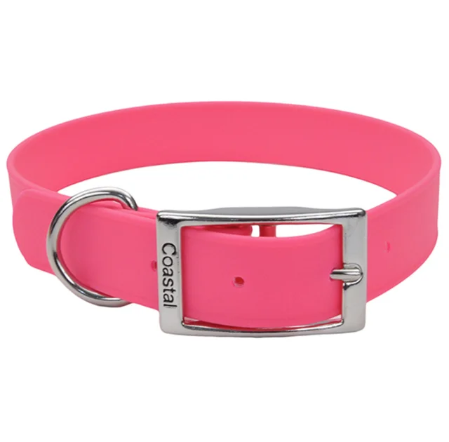 Водонепроникний нашийник Coastal Fashion Waterproof Dog Collar для собак, рожевий, 2.5×61 см