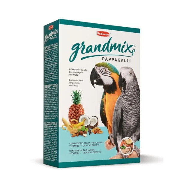 Повседневный корм Padovan GrandMix Pappagalli для крупных попугаев, 600 г