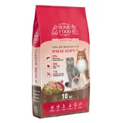 Сухой корм Home Food Premium для взрослых кошек всех пород, мясное ассорти, 10 кг