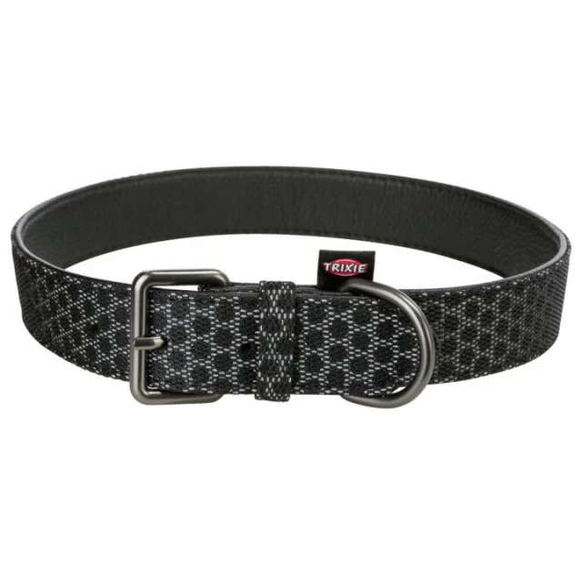 Ошейник Trixie Night Reflect L-XL светоотражающий, 48-58 см × 30 мм, черный