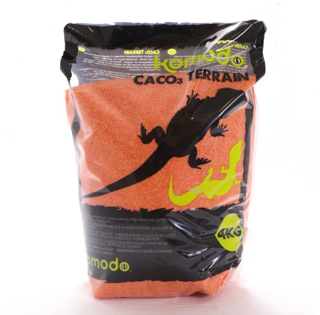 Харчовий пісок для рептилій Komodo CaCo3 Sand Orange, 4 кг