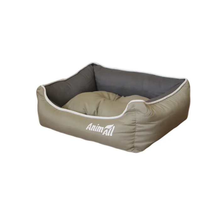Лежак AnimAll Nena M для собак, оливковый, 55×43×17 см