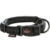 Ошейник Trixie Softline Elegance XS-S для собак, 25-35 см, 15 мм, черный/графит