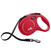 Поводок-рулетка Flexi New Classic XS для собак до 12 кг, 3 м, лента, красная
