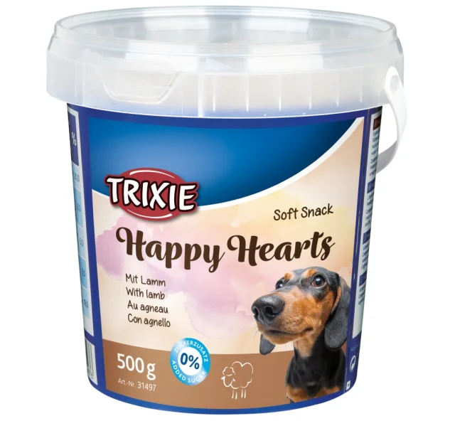 Лакомства Trixie Happy Hearts для собак, ягнёнок с рисом, 500 г
