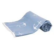 Покрывало Trixie Anchor для собак, синий с белыми якорями, 150×100 см