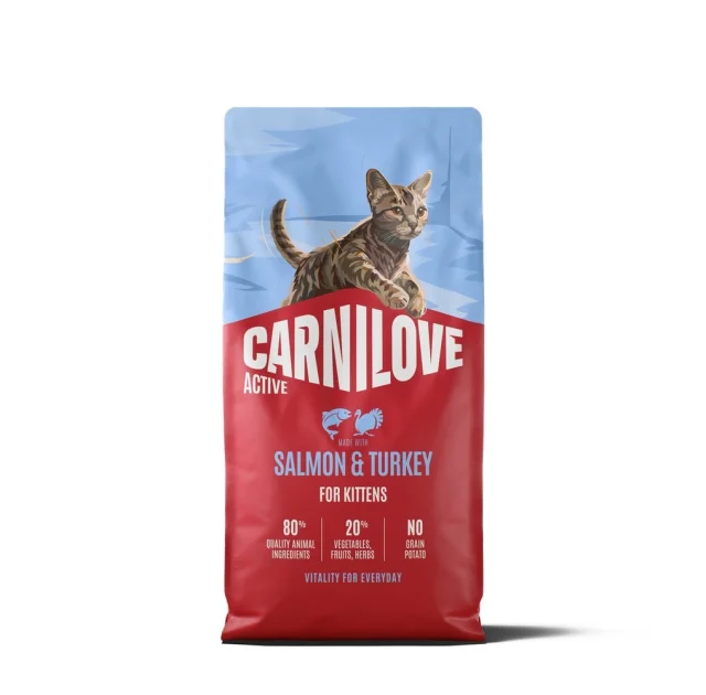 Сухой корм Carnilove Cat Kitten, для котят, с индейкой и лососем, 6 кг