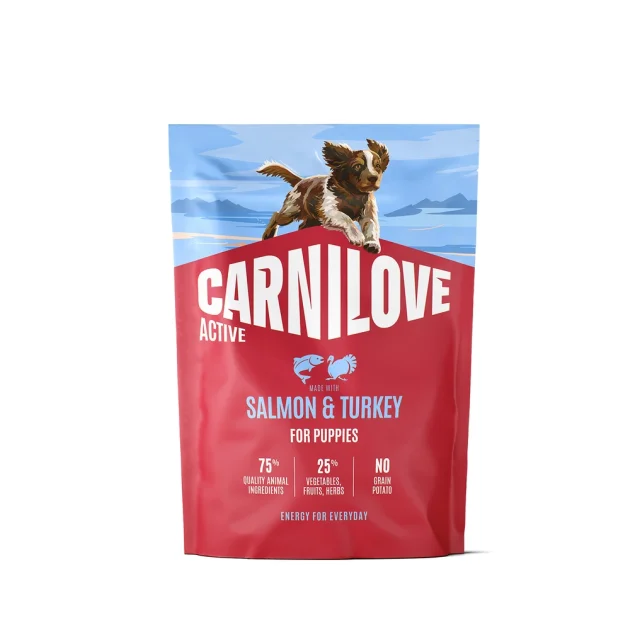 Сухий корм Carnilove Puppy Salmon & Turkey, для цуценят, з лососем та індичкою, 1.5 кг