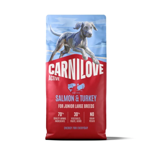 Сухой корм Carnilove Puppy Large Breed Salmon & Turkey, для щенков крупных пород, 12 кг