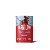 Консерва Carnilove Dog, для собак, з лососем та індичкою, 400 г